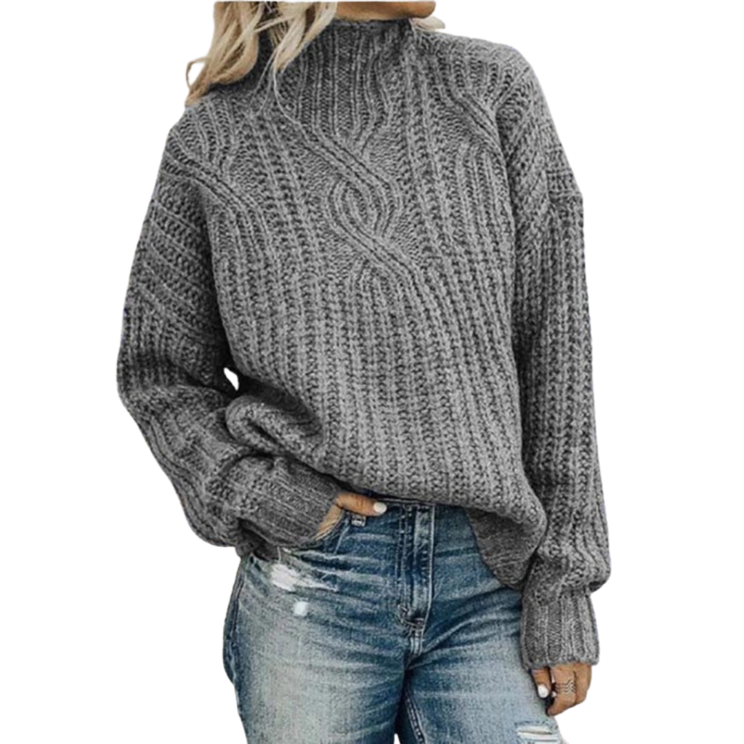 Elva™ | Stilig och Bekväm Kabelstickad Tröja